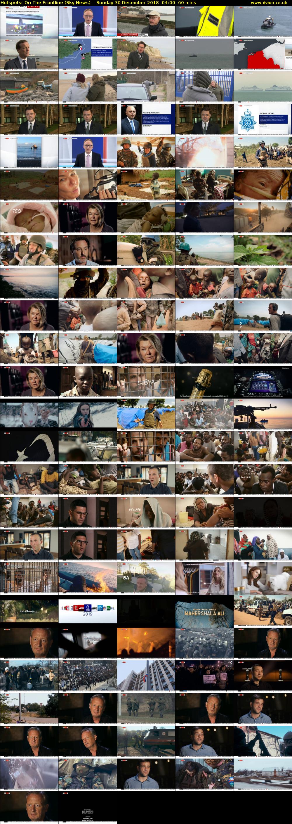 Hotspots: On The Frontline (Sky News) Sunday 30 December 2018 04:00 - 05:00