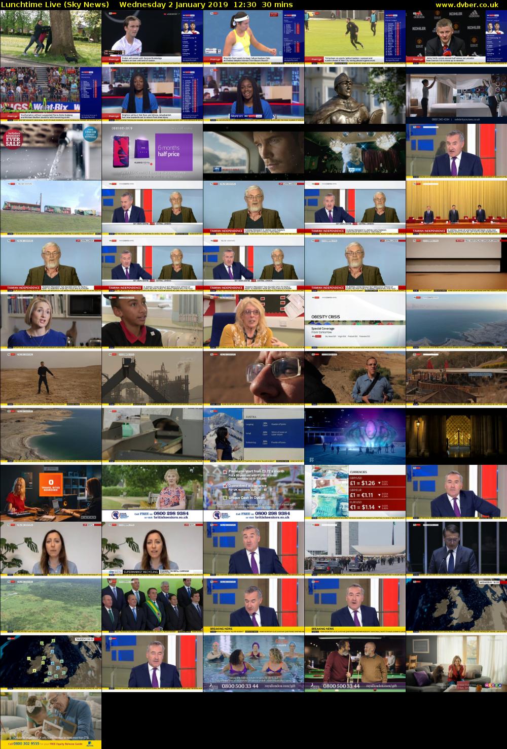 Lunchtime Live (Sky News) Wednesday 2 January 2019 12:30 - 13:00