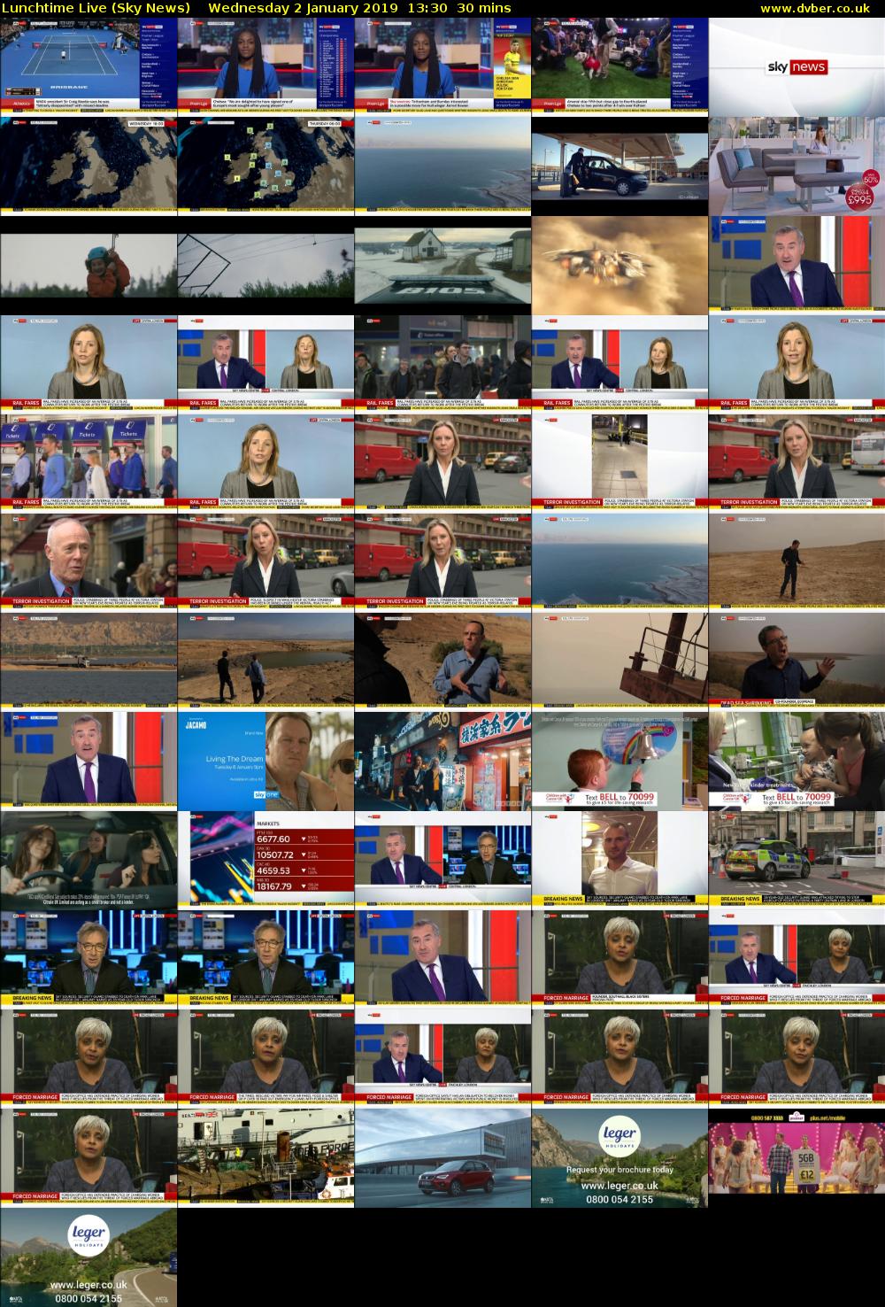 Lunchtime Live (Sky News) Wednesday 2 January 2019 13:30 - 14:00