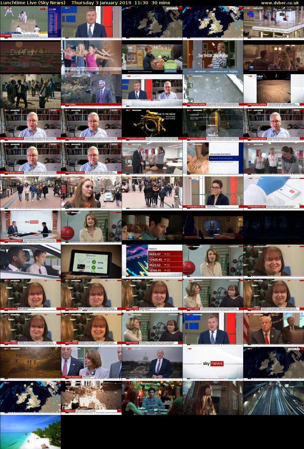 Lunchtime Live (Sky News) Thursday 3 January 2019 11:30 - 12:00