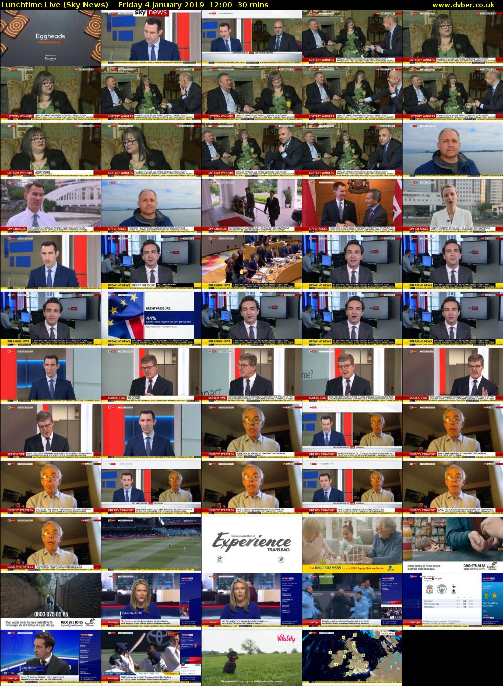 Lunchtime Live (Sky News) Friday 4 January 2019 12:00 - 12:30