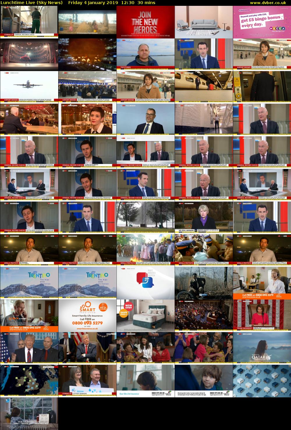 Lunchtime Live (Sky News) Friday 4 January 2019 12:30 - 13:00