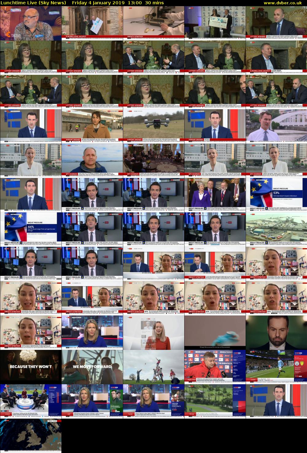 Lunchtime Live (Sky News) Friday 4 January 2019 13:00 - 13:30