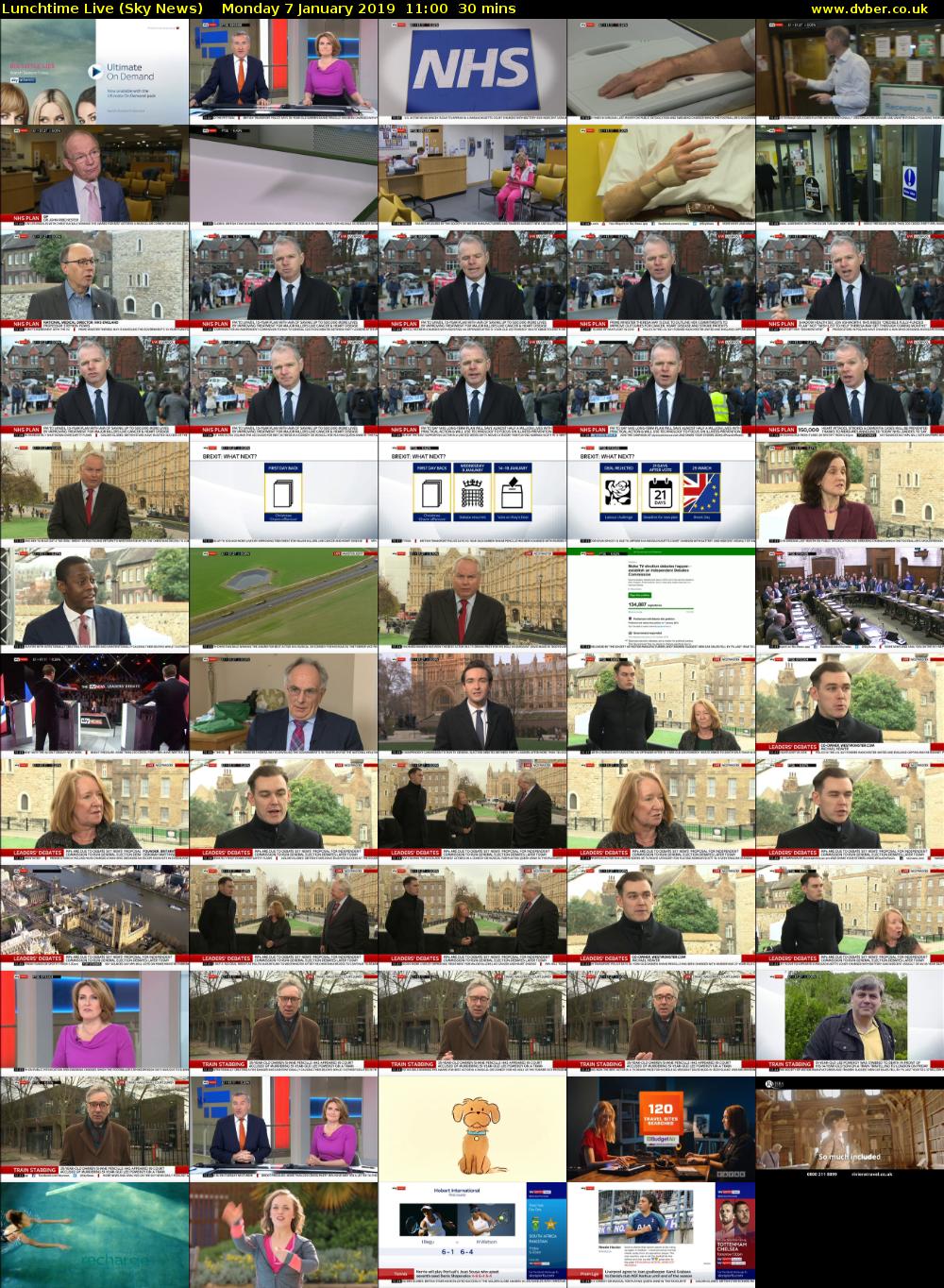 Lunchtime Live (Sky News) Monday 7 January 2019 11:00 - 11:30