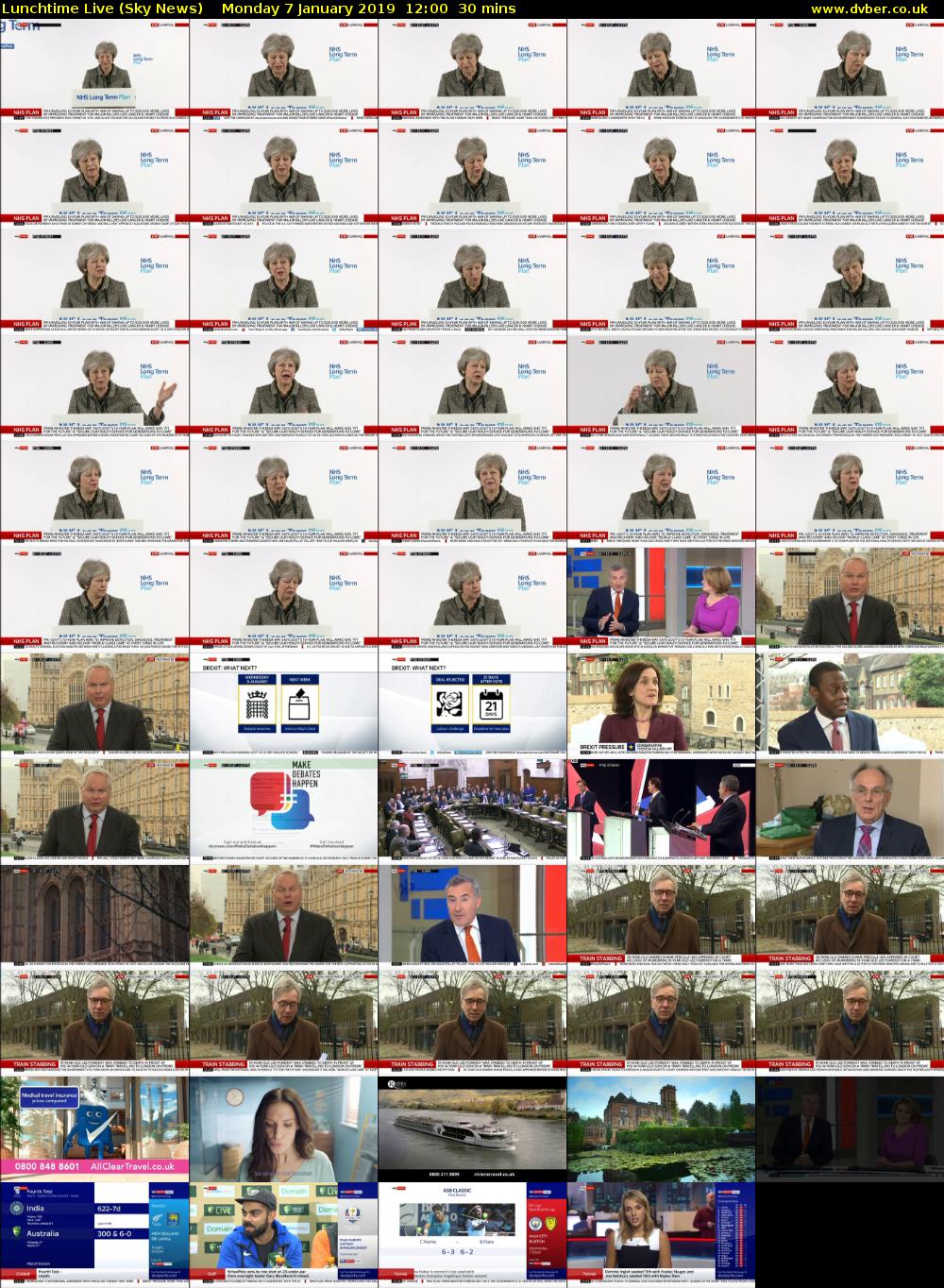 Lunchtime Live (Sky News) Monday 7 January 2019 12:00 - 12:30