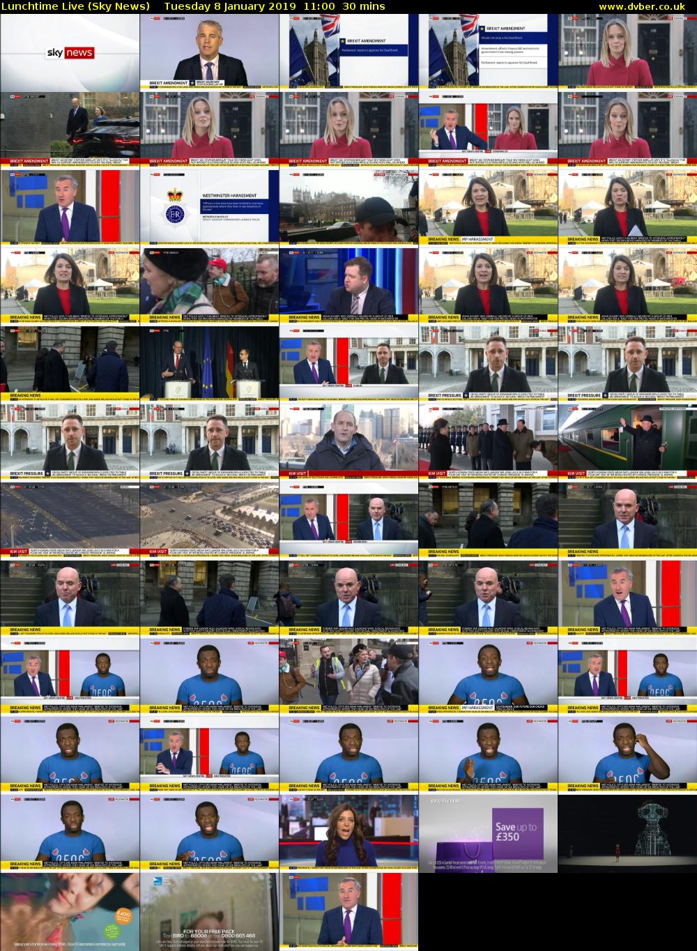 Lunchtime Live (Sky News) Tuesday 8 January 2019 11:00 - 11:30