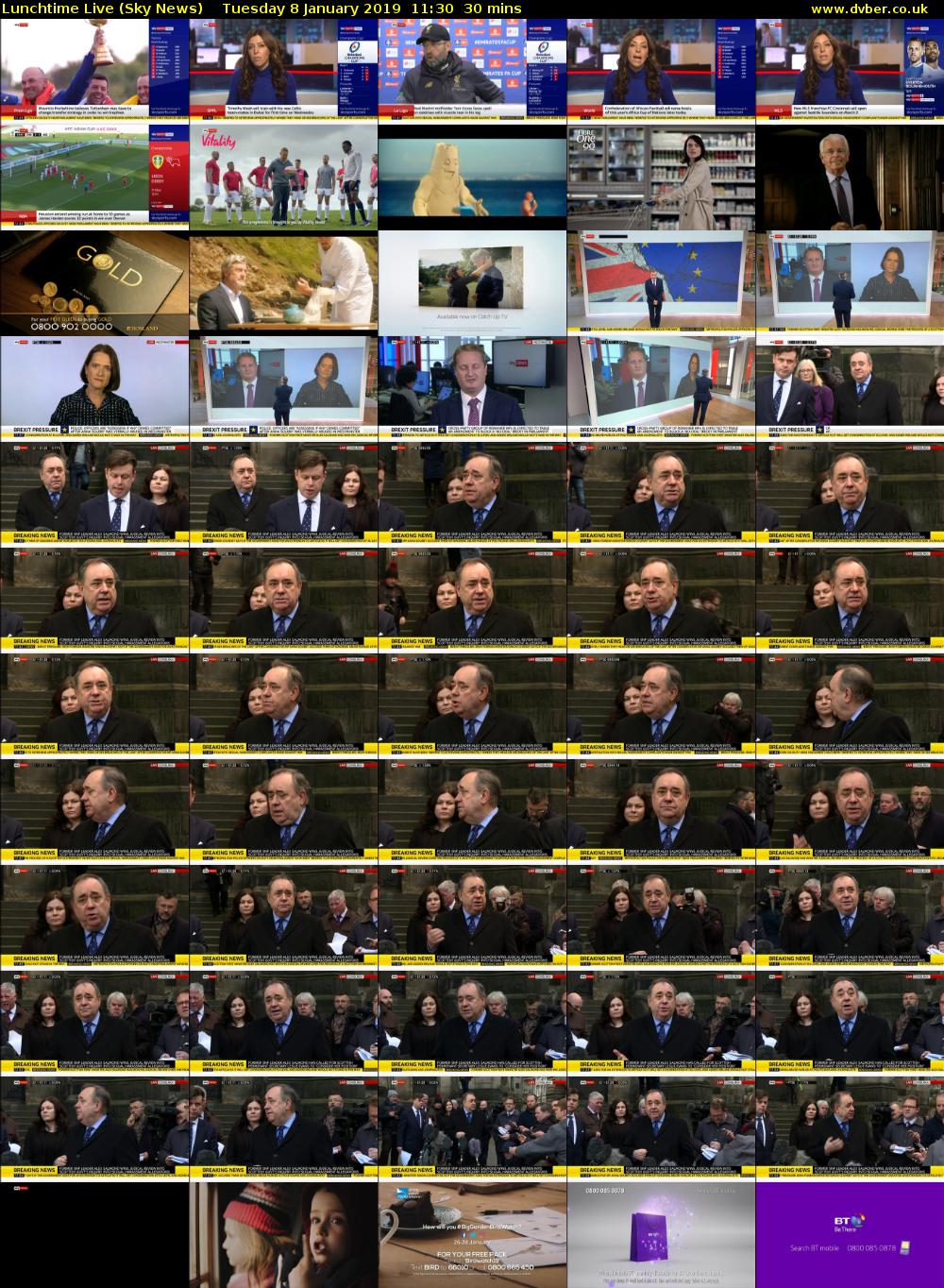 Lunchtime Live (Sky News) Tuesday 8 January 2019 11:30 - 12:00