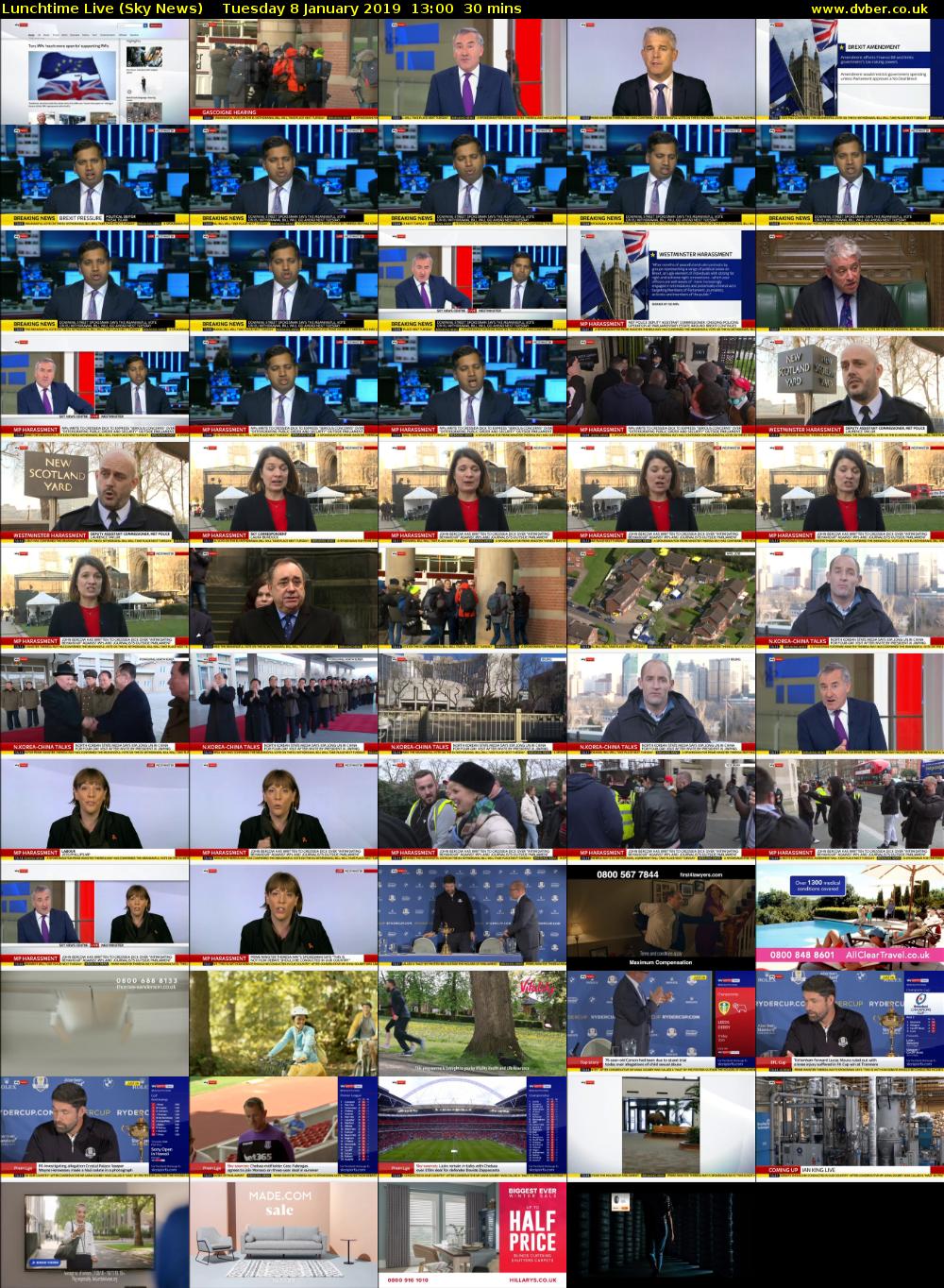 Lunchtime Live (Sky News) Tuesday 8 January 2019 13:00 - 13:30