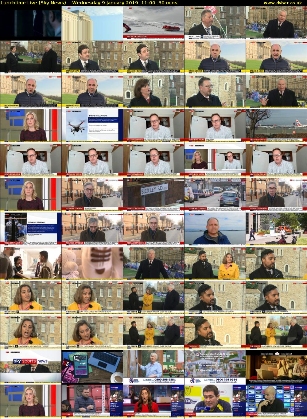 Lunchtime Live (Sky News) Wednesday 9 January 2019 11:00 - 11:30