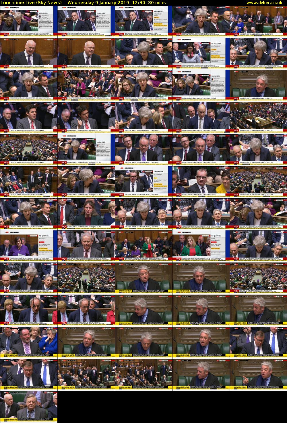 Lunchtime Live (Sky News) Wednesday 9 January 2019 12:30 - 13:00