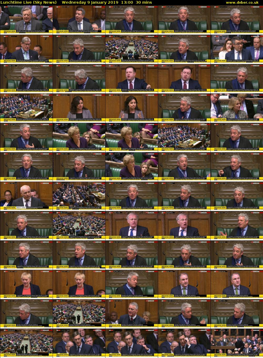 Lunchtime Live (Sky News) Wednesday 9 January 2019 13:00 - 13:30