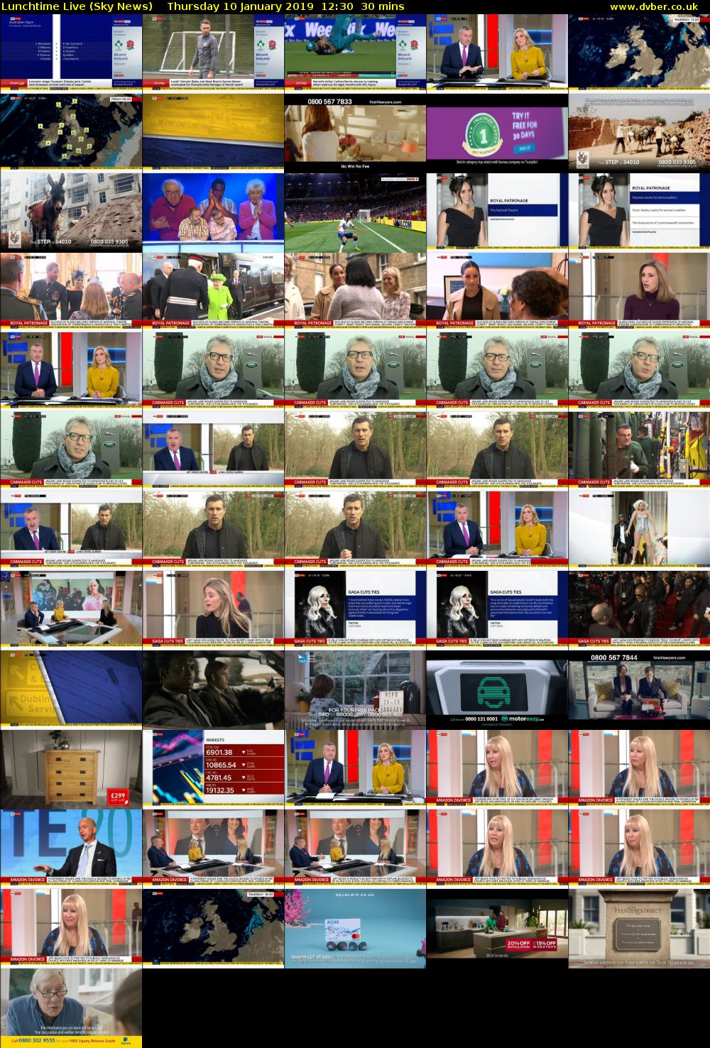 Lunchtime Live (Sky News) Thursday 10 January 2019 12:30 - 13:00