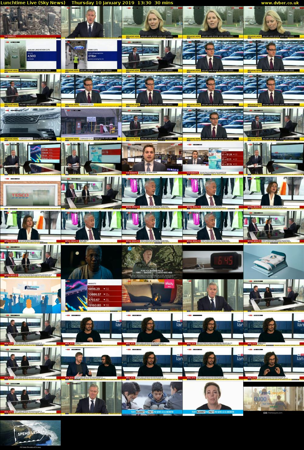 Lunchtime Live (Sky News) Thursday 10 January 2019 13:30 - 14:00