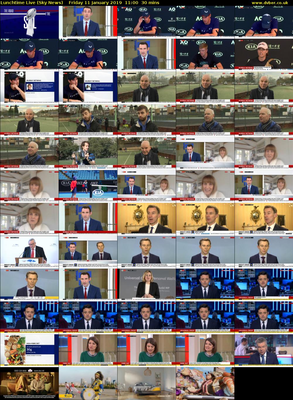 Lunchtime Live (Sky News) Friday 11 January 2019 11:00 - 11:30