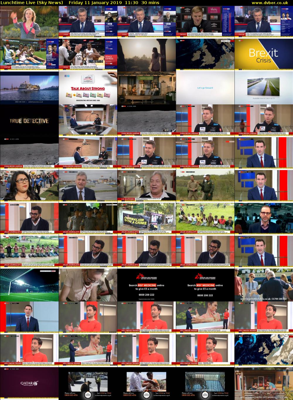 Lunchtime Live (Sky News) Friday 11 January 2019 11:30 - 12:00