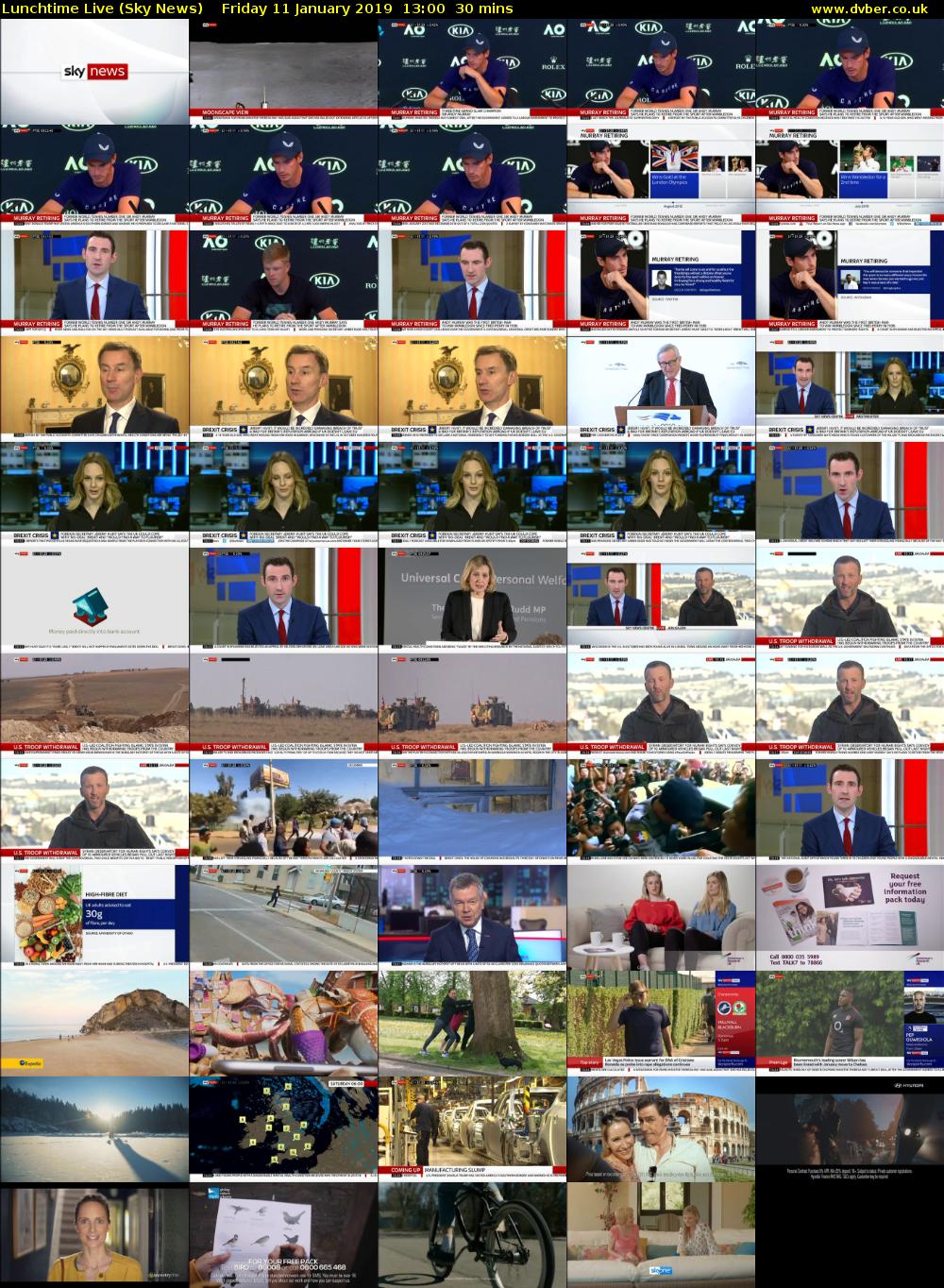 Lunchtime Live (Sky News) Friday 11 January 2019 13:00 - 13:30