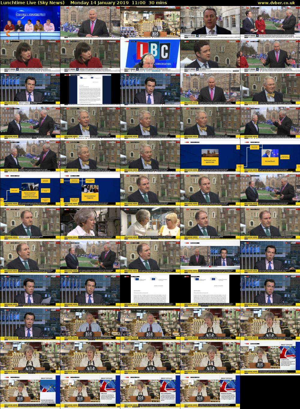 Lunchtime Live (Sky News) Monday 14 January 2019 11:00 - 11:30