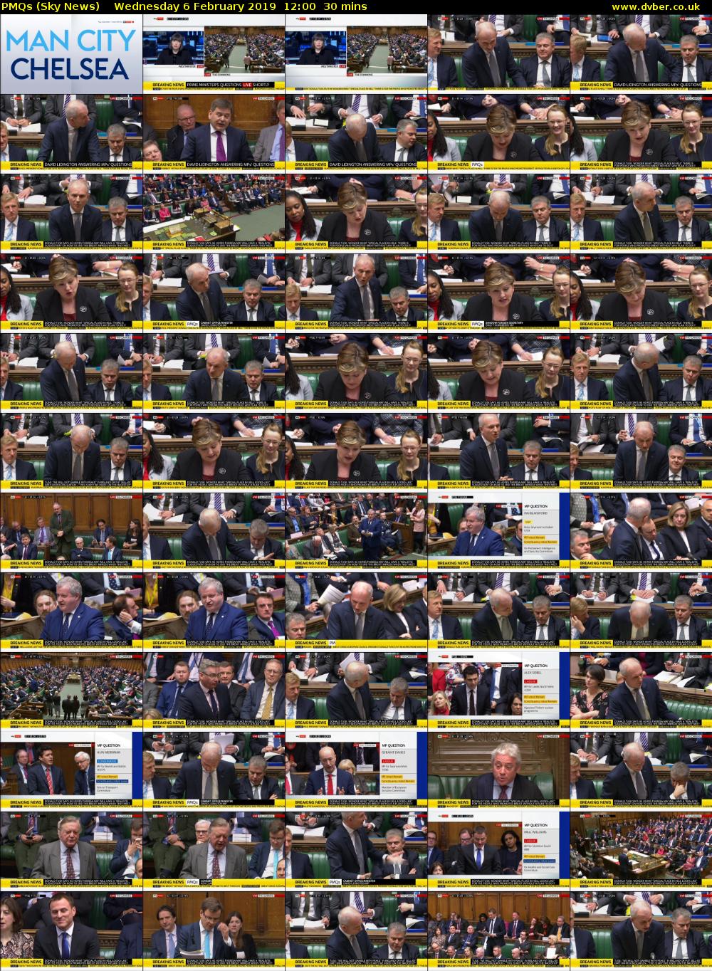 PMQs (Sky News) Wednesday 6 February 2019 12:00 - 12:30