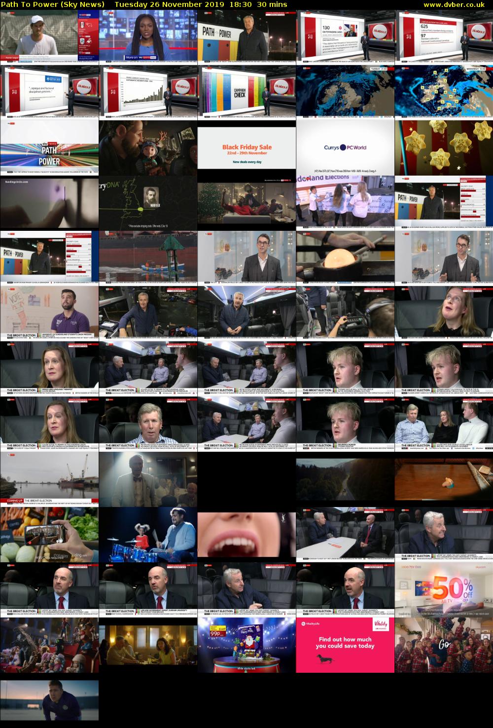 Path To Power (Sky News) Tuesday 26 November 2019 18:30 - 19:00