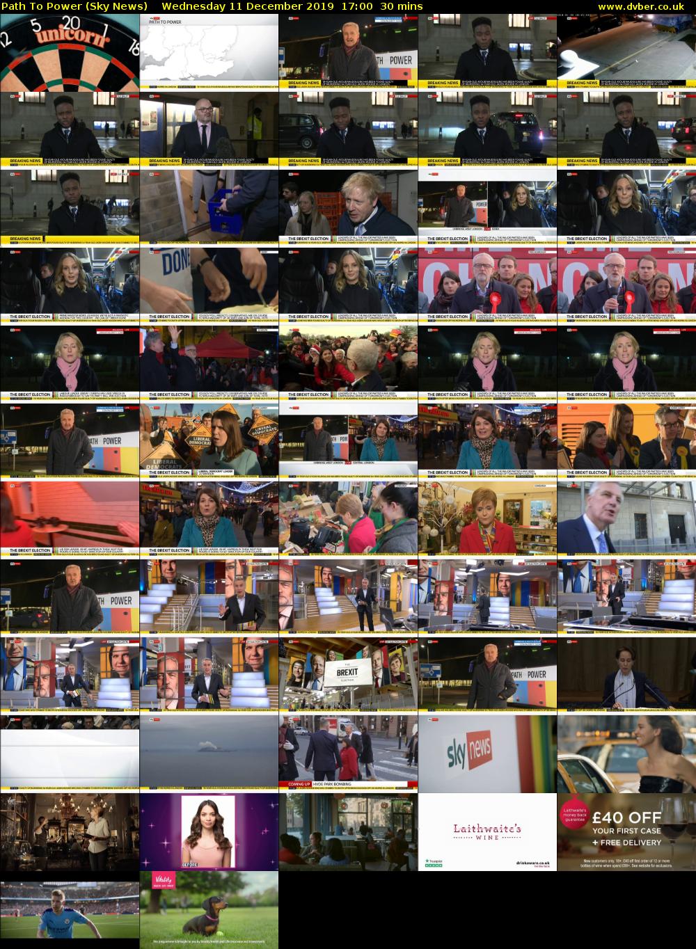 Path To Power (Sky News) Wednesday 11 December 2019 17:00 - 17:30