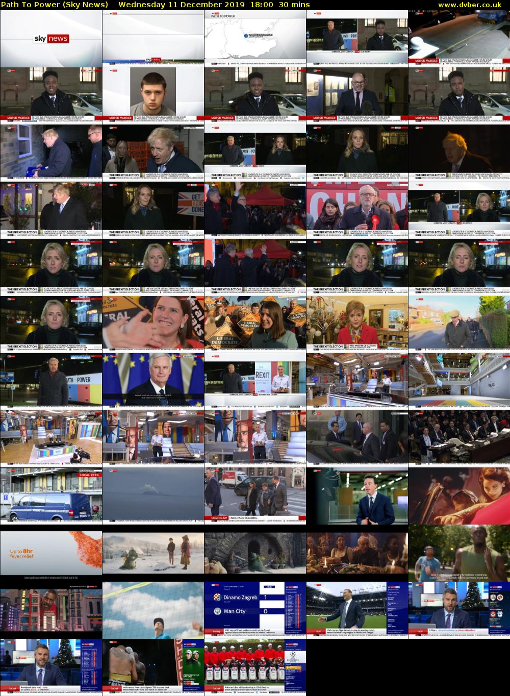 Path To Power (Sky News) Wednesday 11 December 2019 18:00 - 18:30