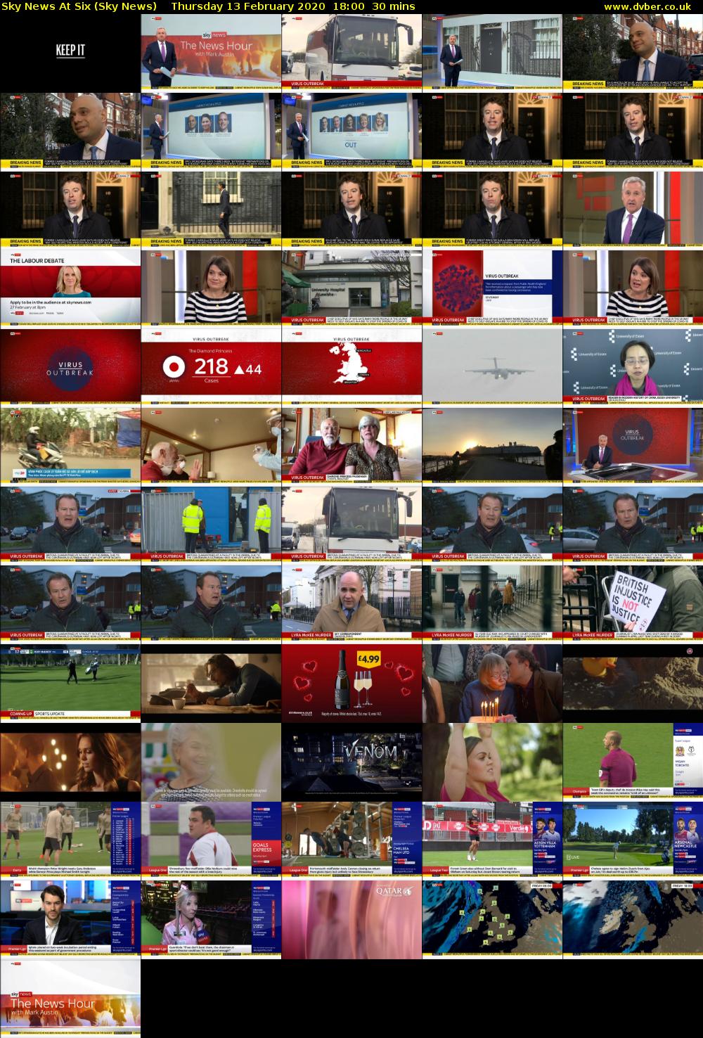 Sky News At Six (Sky News) Thursday 13 February 2020 18:00 - 18:30