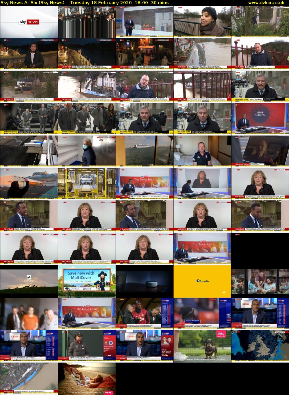 Sky News At Six (Sky News) Tuesday 18 February 2020 18:00 - 18:30