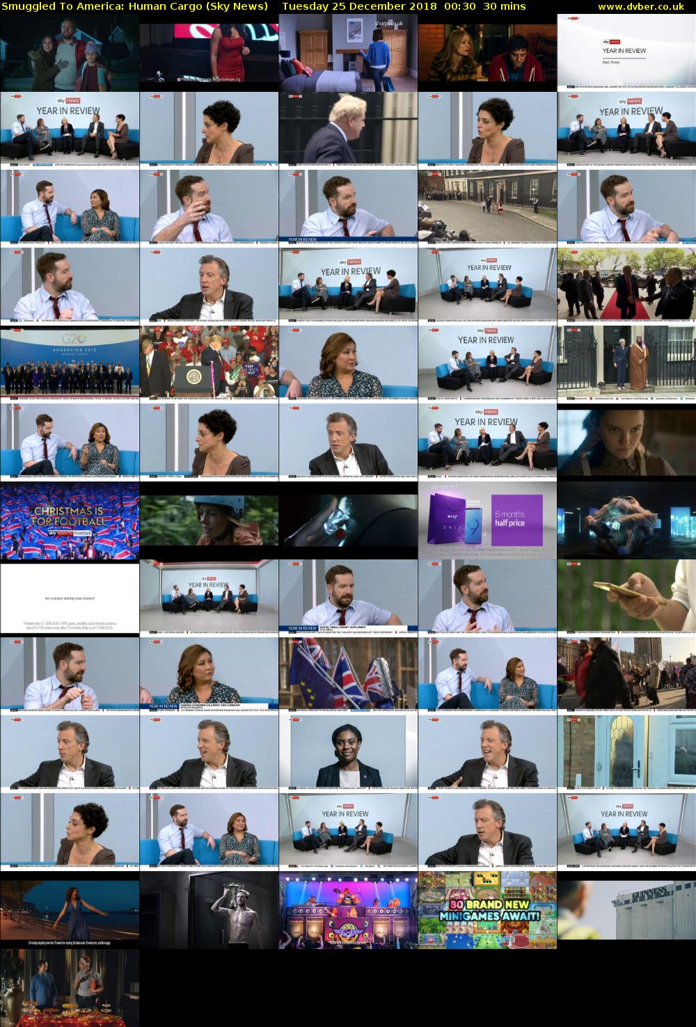 Smuggled To America: Human Cargo (Sky News) Tuesday 25 December 2018 00:30 - 01:00