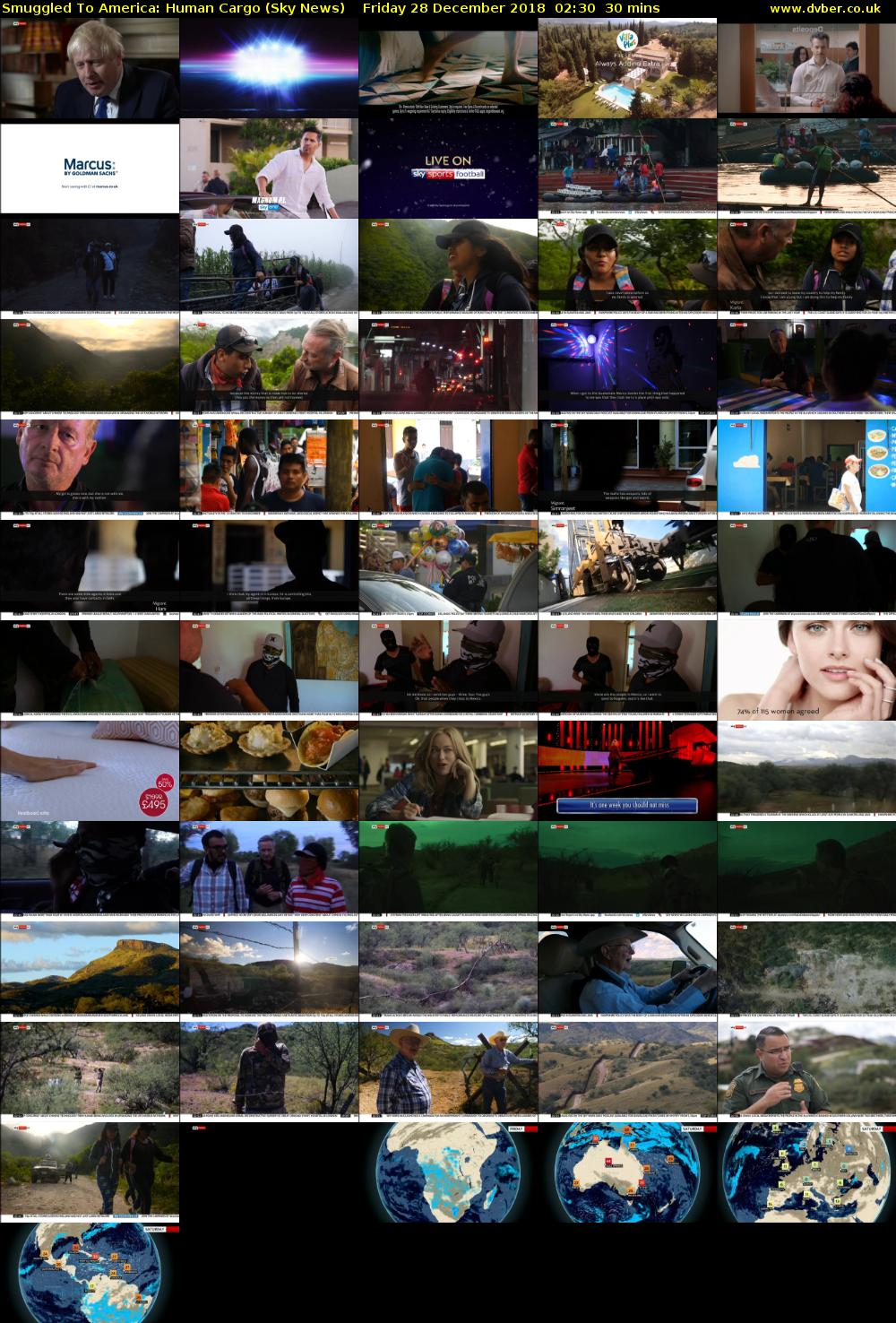 Smuggled To America: Human Cargo (Sky News) Friday 28 December 2018 02:30 - 03:00