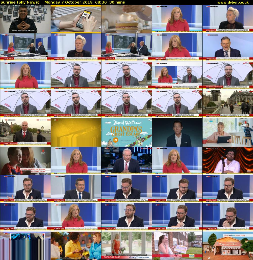 Sunrise (Sky News) Monday 7 October 2019 08:30 - 09:00