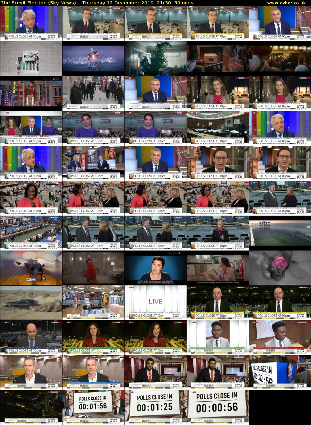 The Brexit Election (Sky News) Thursday 12 December 2019 21:30 - 22:00