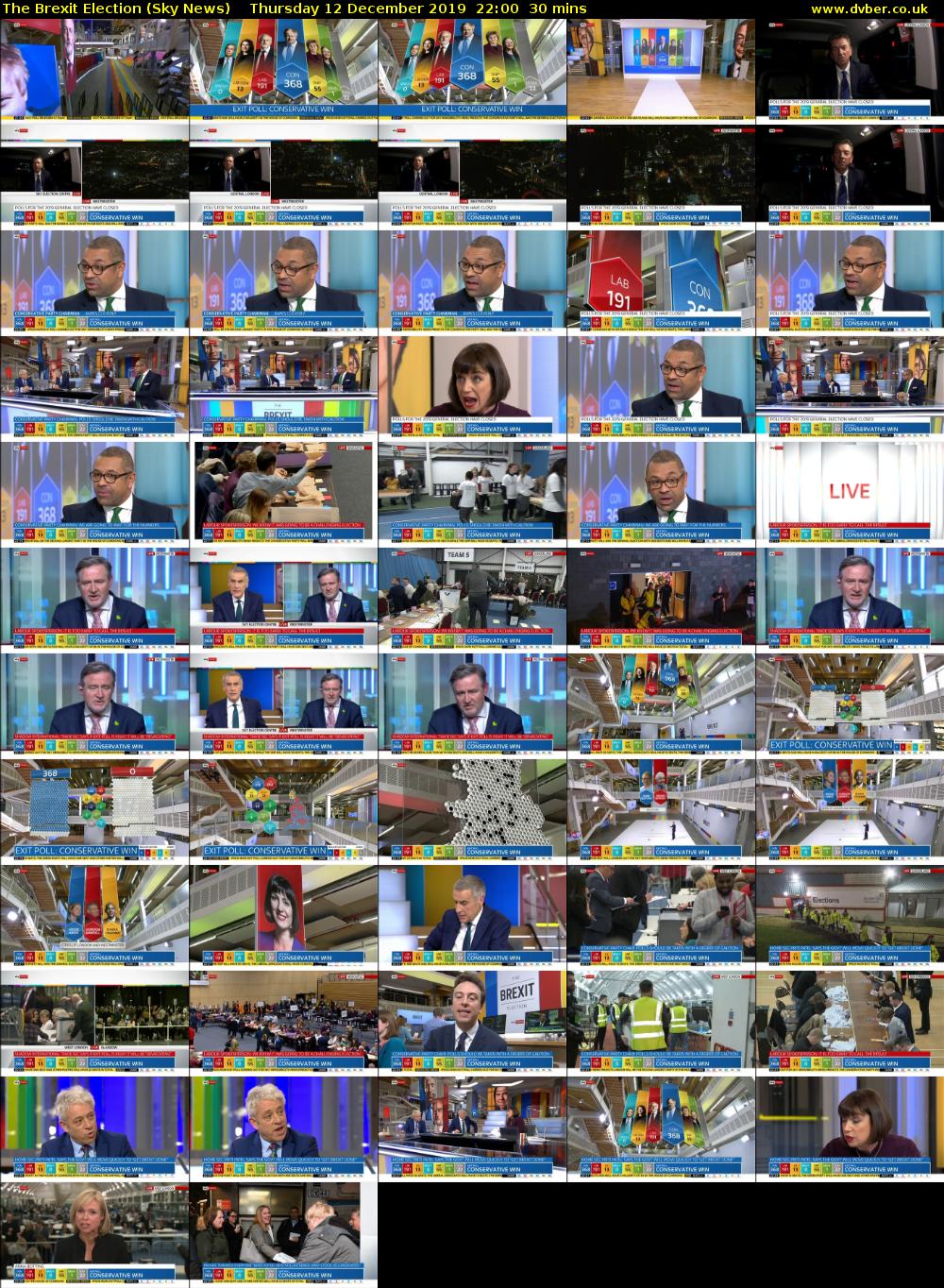 The Brexit Election (Sky News) Thursday 12 December 2019 22:00 - 22:30