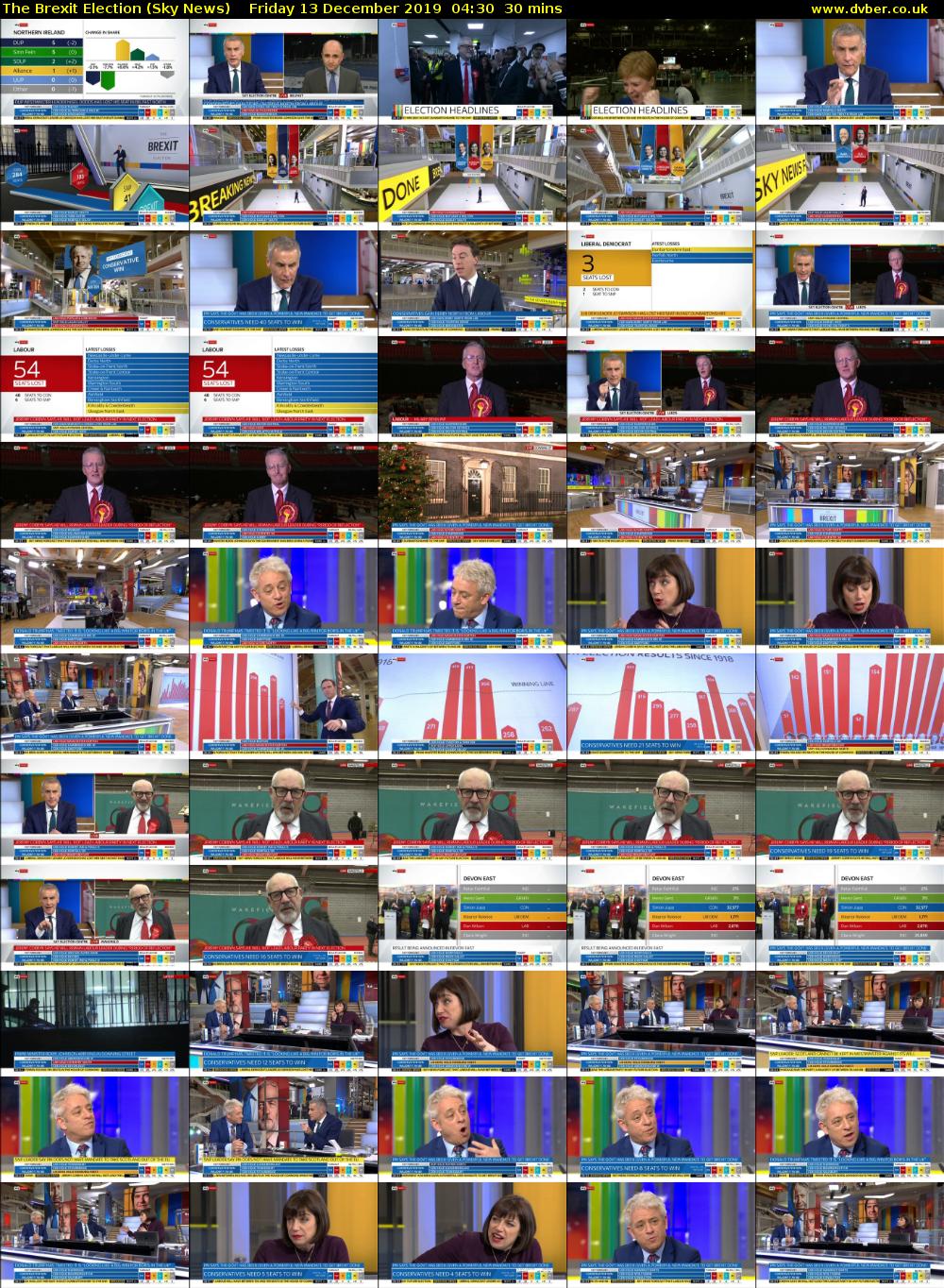 The Brexit Election (Sky News) Friday 13 December 2019 04:30 - 05:00