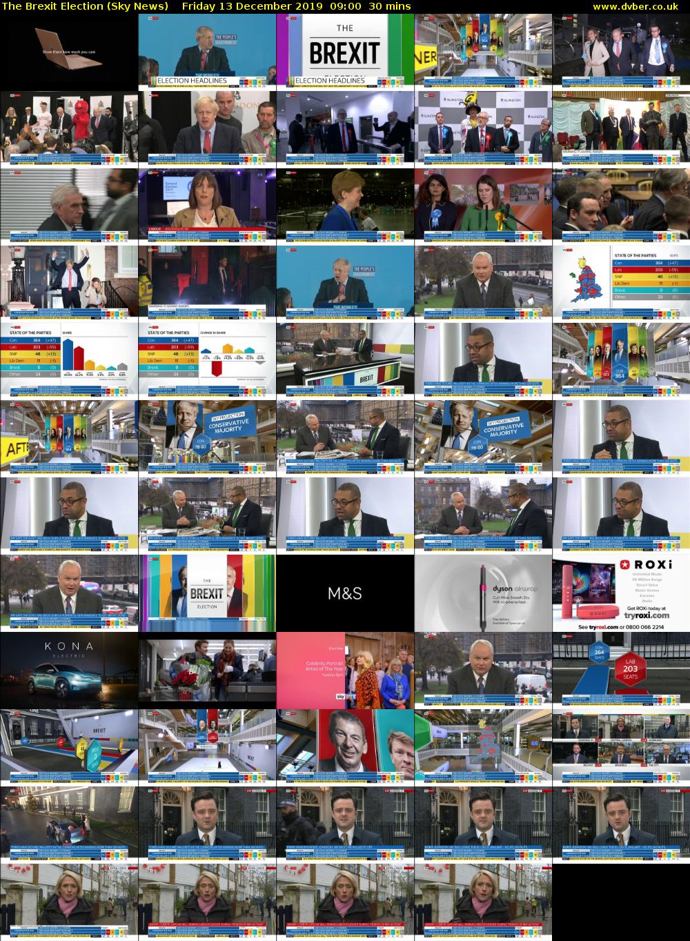 The Brexit Election (Sky News) Friday 13 December 2019 09:00 - 09:30
