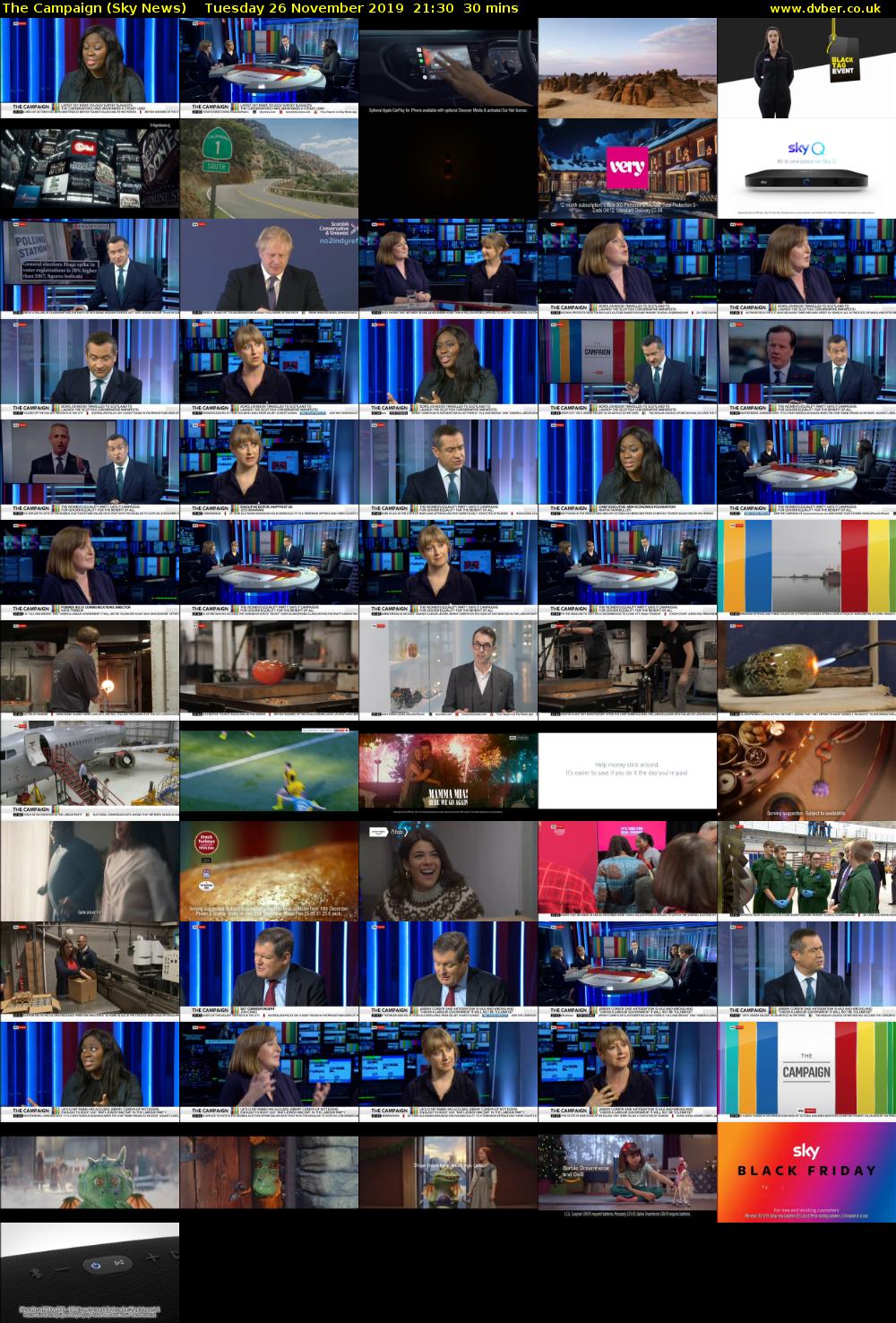 The Campaign (Sky News) Tuesday 26 November 2019 21:30 - 22:00