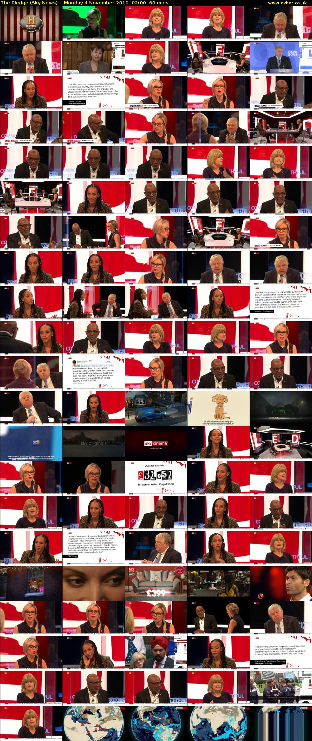 The Pledge (Sky News) Monday 4 November 2019 02:00 - 03:00