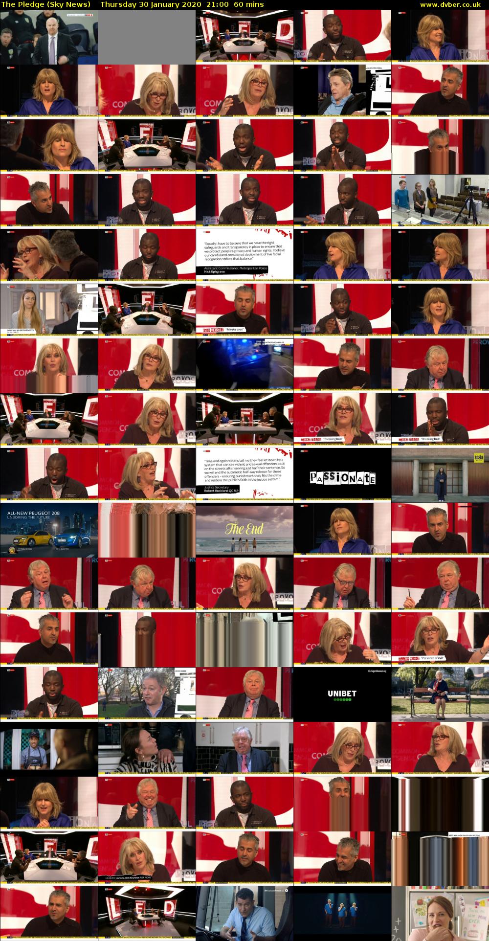 The Pledge (Sky News) Thursday 30 January 2020 21:00 - 22:00