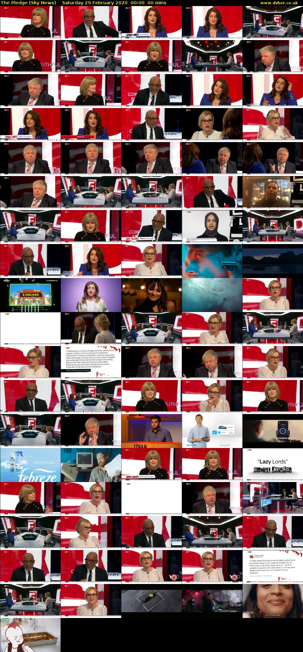The Pledge (Sky News) Saturday 29 February 2020 00:00 - 01:00