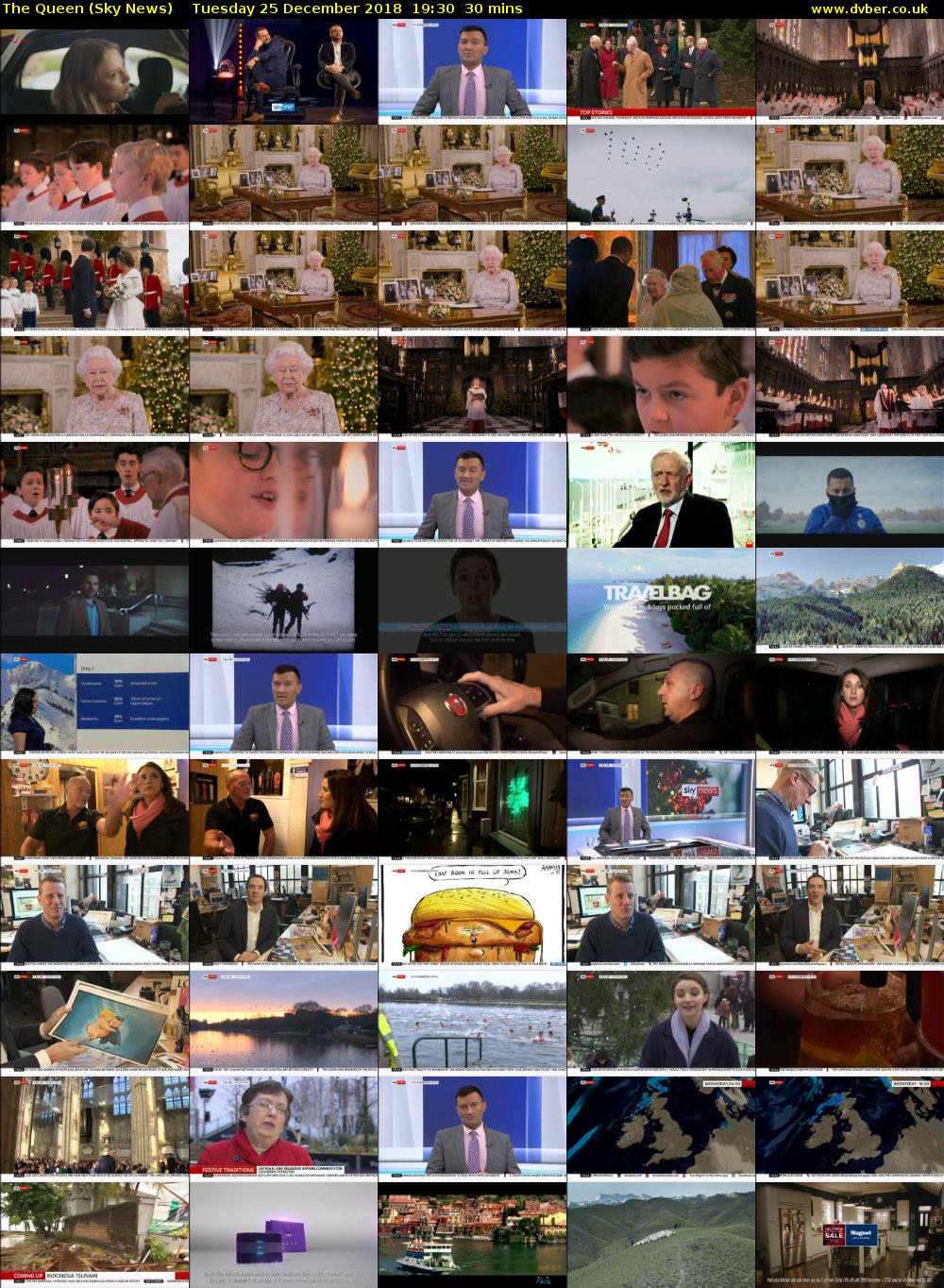 The Queen (Sky News) Tuesday 25 December 2018 19:30 - 20:00