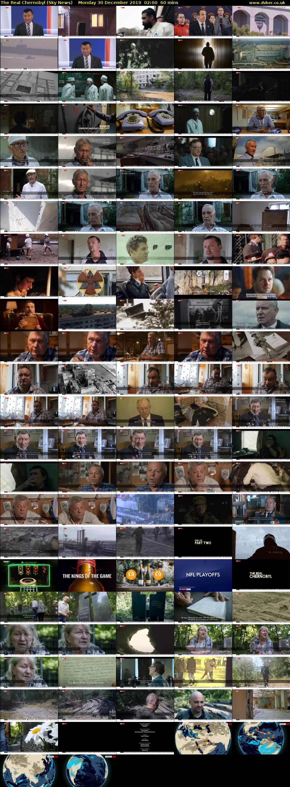 The Real Chernobyl (Sky News) Monday 30 December 2019 02:00 - 03:00