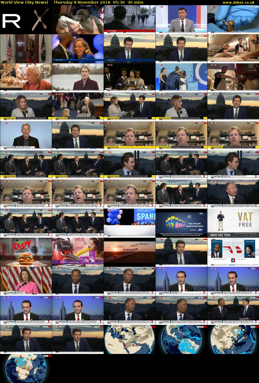 World View (Sky News) Thursday 8 November 2018 05:30 - 06:00
