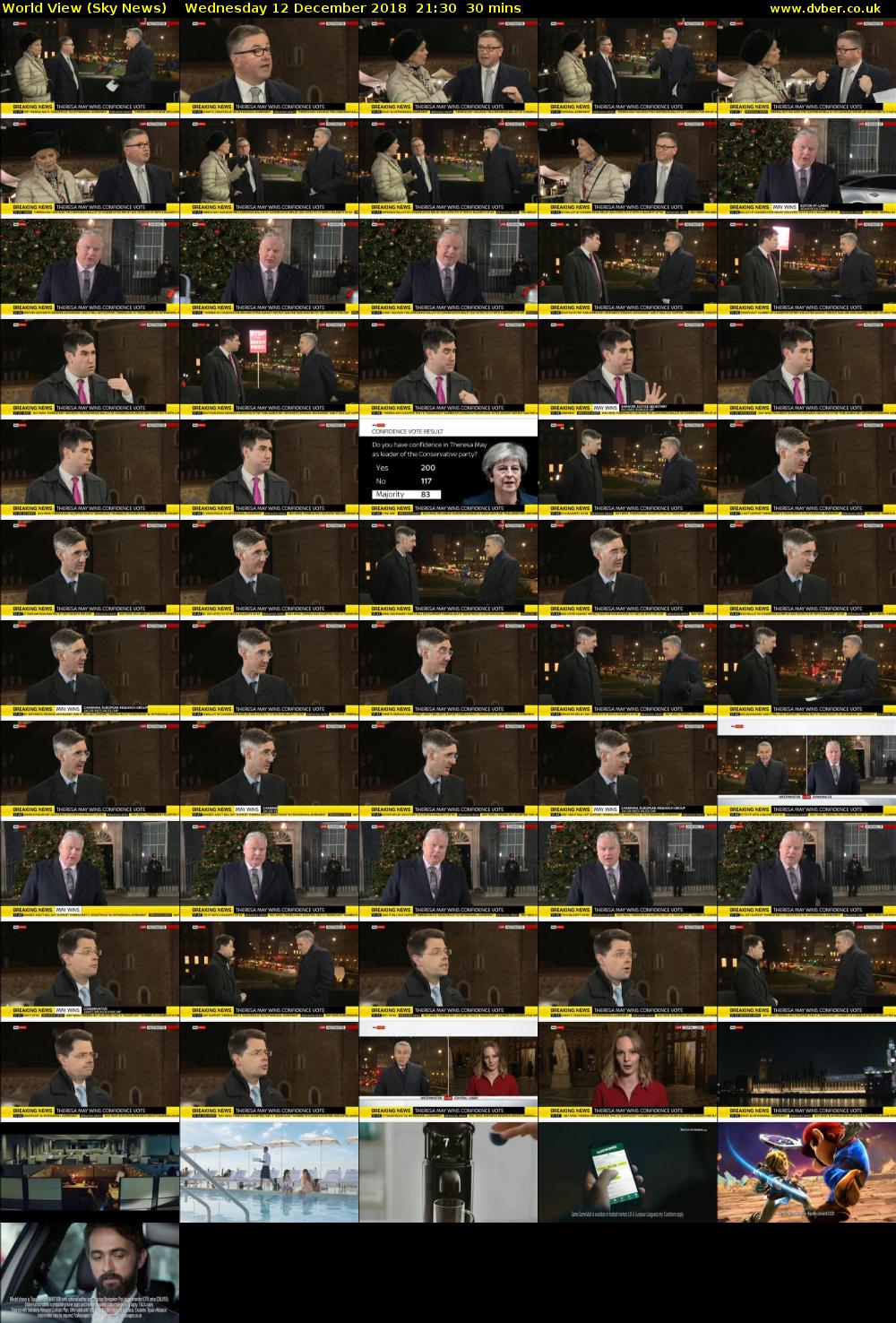 World View (Sky News) Wednesday 12 December 2018 21:30 - 22:00