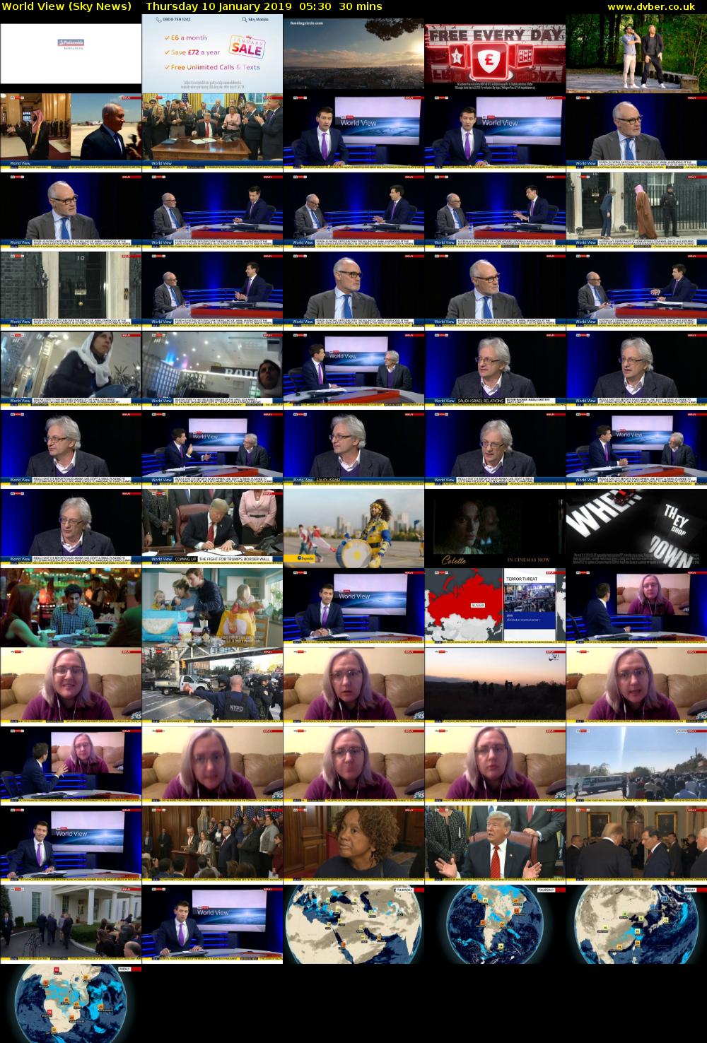 World View (Sky News) Thursday 10 January 2019 05:30 - 06:00