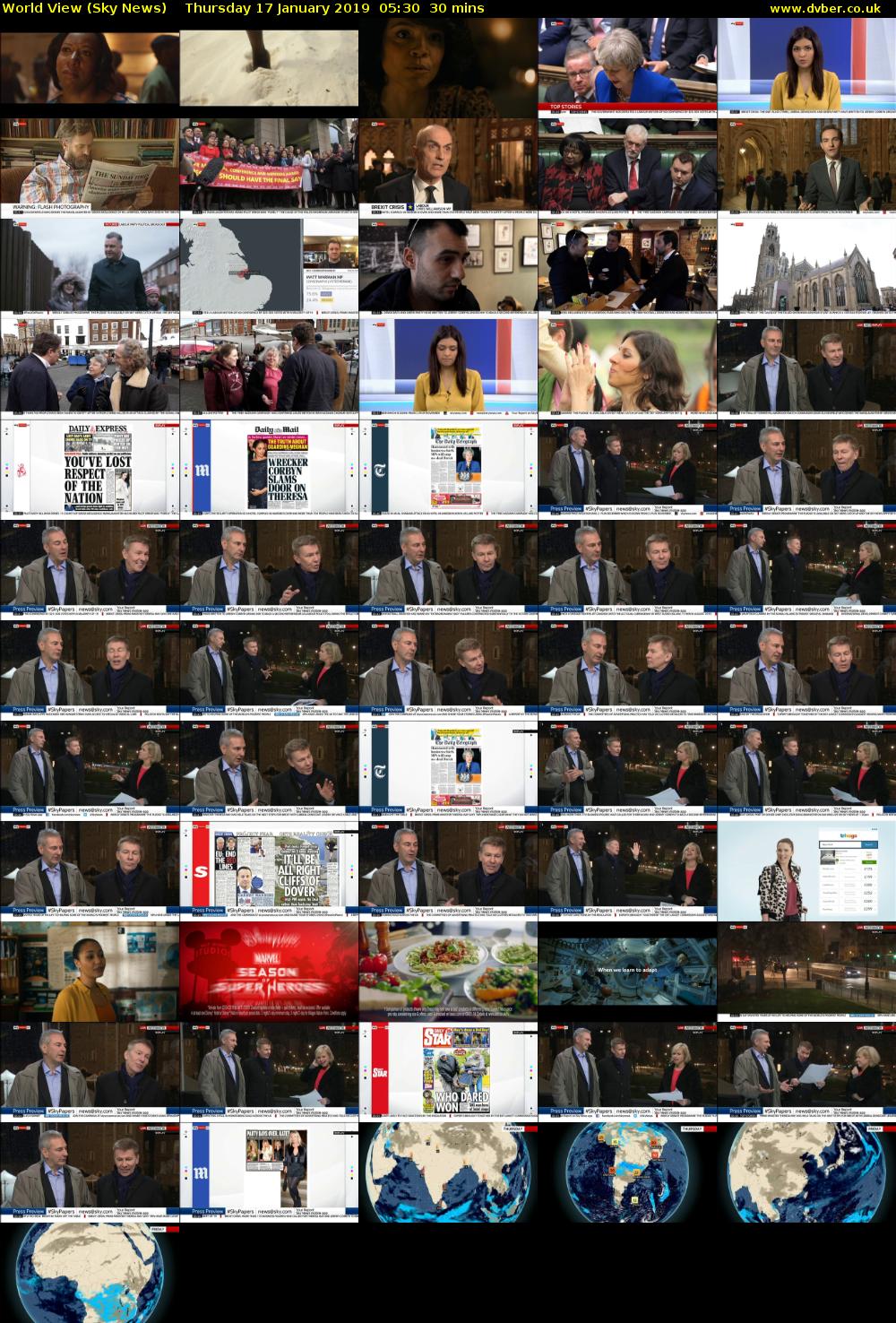 World View (Sky News) Thursday 17 January 2019 05:30 - 06:00