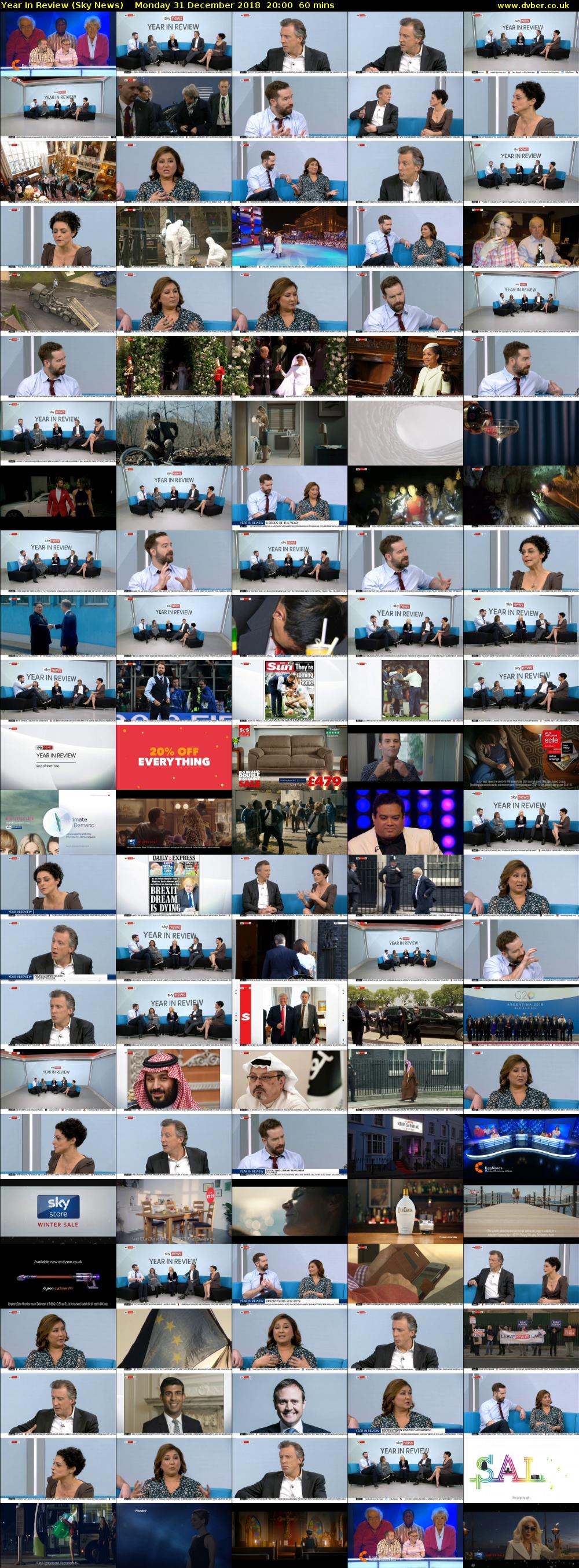 Year In Review (Sky News) Monday 31 December 2018 20:00 - 21:00