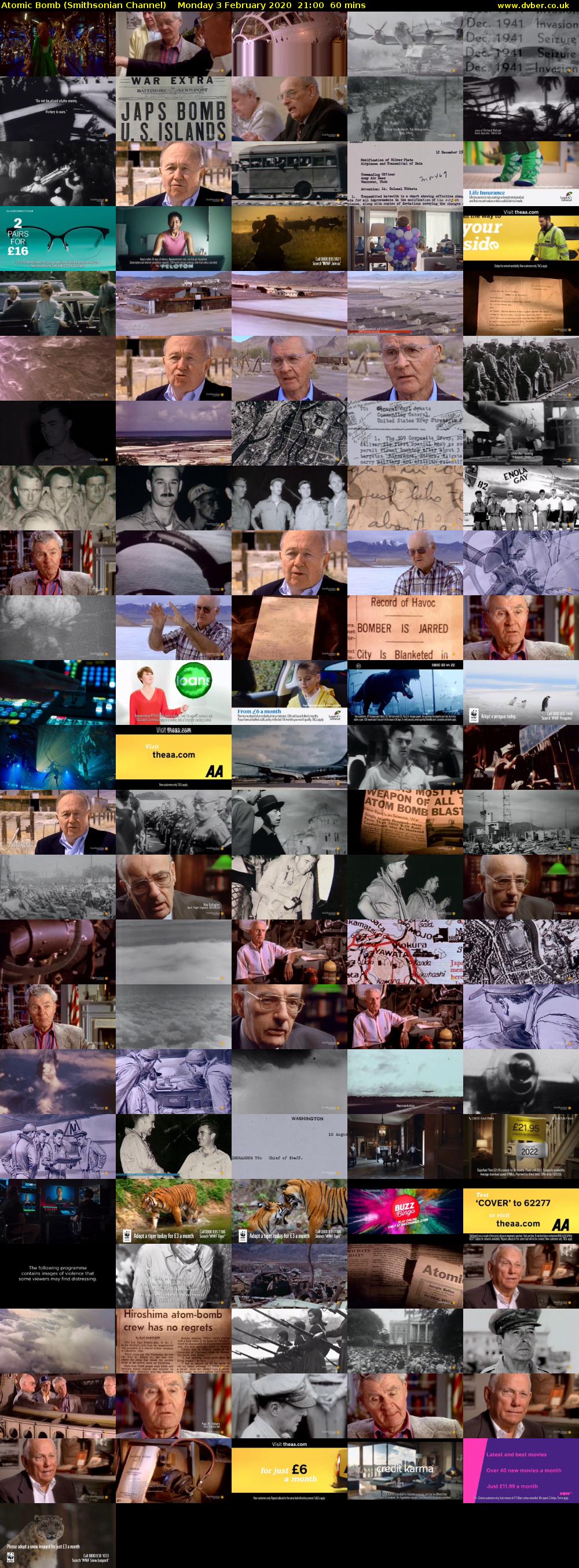 Atomic Bomb (Smithsonian Channel) Monday 3 February 2020 21:00 - 22:00