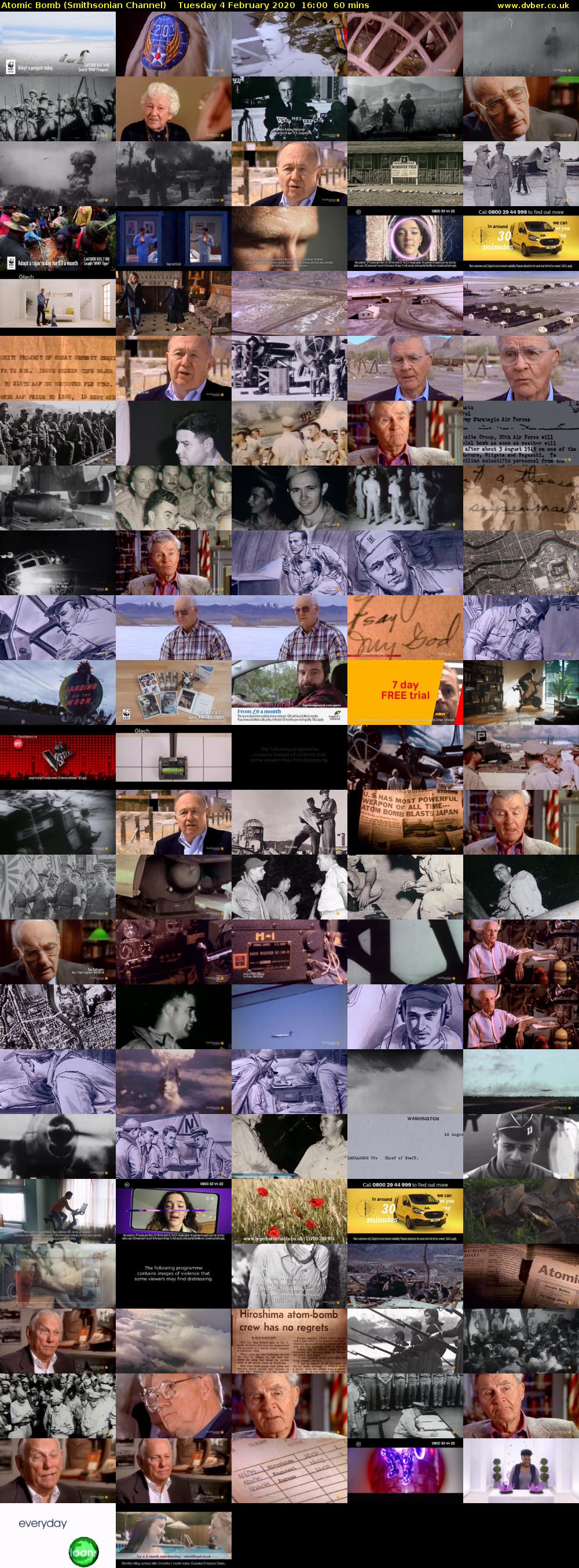 Atomic Bomb (Smithsonian Channel) Tuesday 4 February 2020 16:00 - 17:00
