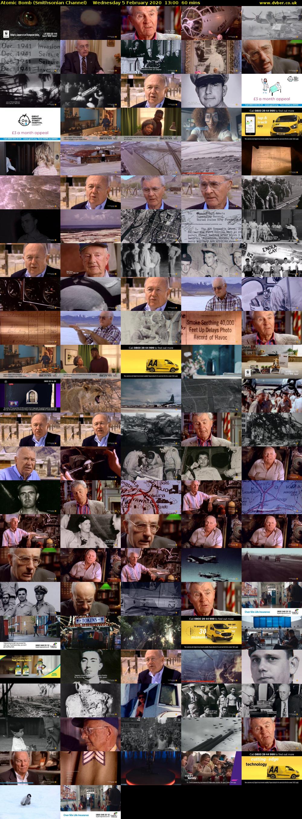 Atomic Bomb (Smithsonian Channel) Wednesday 5 February 2020 13:00 - 14:00