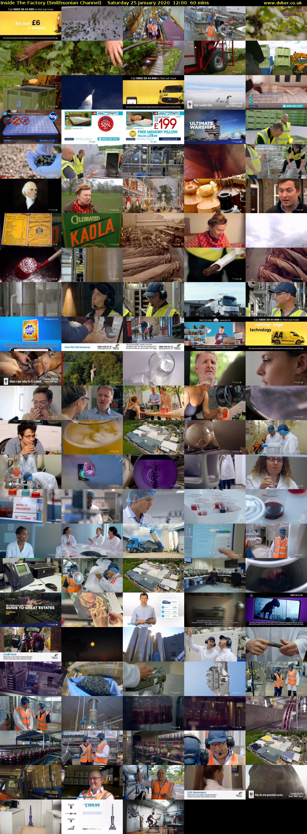 Inside The Factory (Smithsonian Channel) Saturday 25 January 2020 12:00 - 13:00