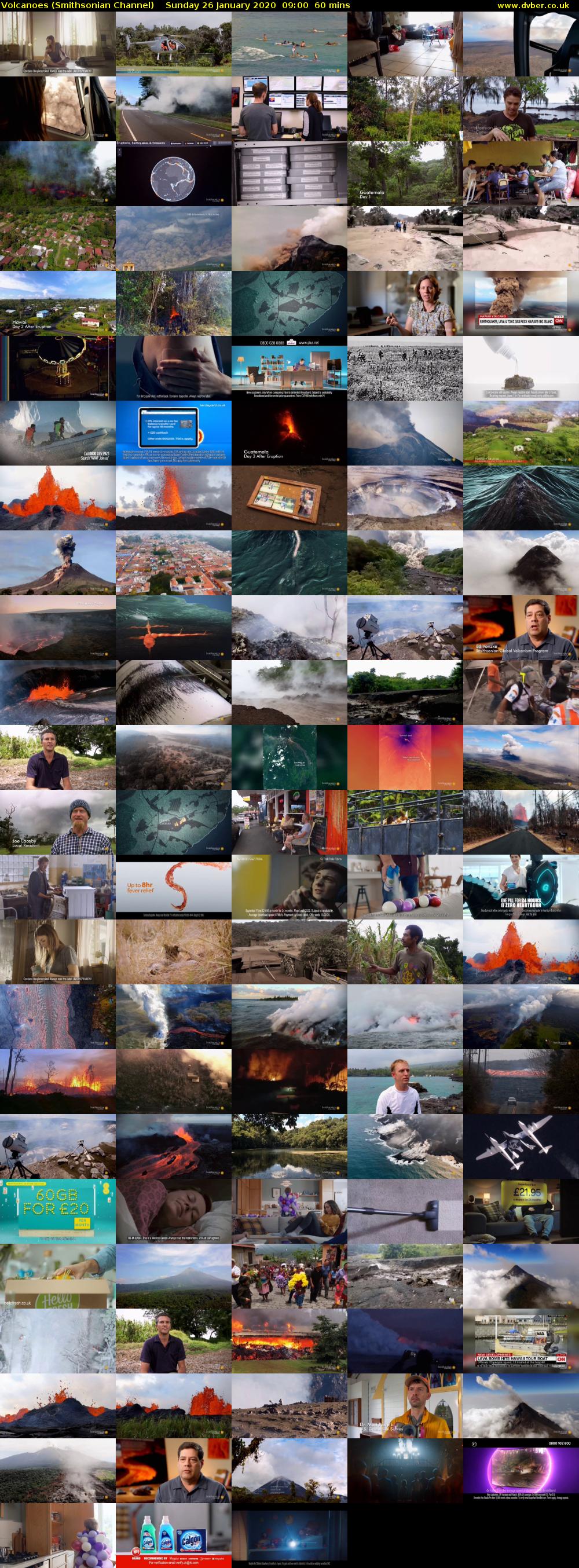 Volcanoes (Smithsonian Channel) Sunday 26 January 2020 09:00 - 10:00